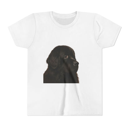 Newfie Head Youth Unisex Short Sleeve Crewneck Tee
