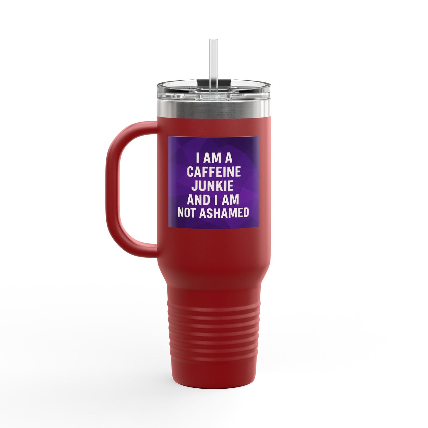 Caffeine Junkie Insulated Travel Mug