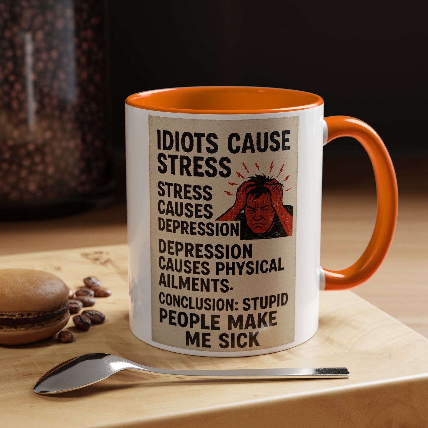 Stupid People 2-Tone Coffee Mug