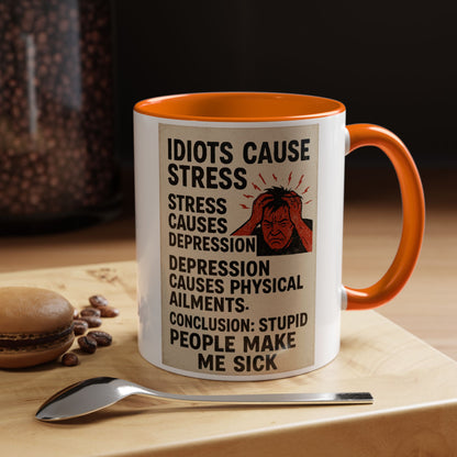 Stupid People 2-Tone Coffee Mug