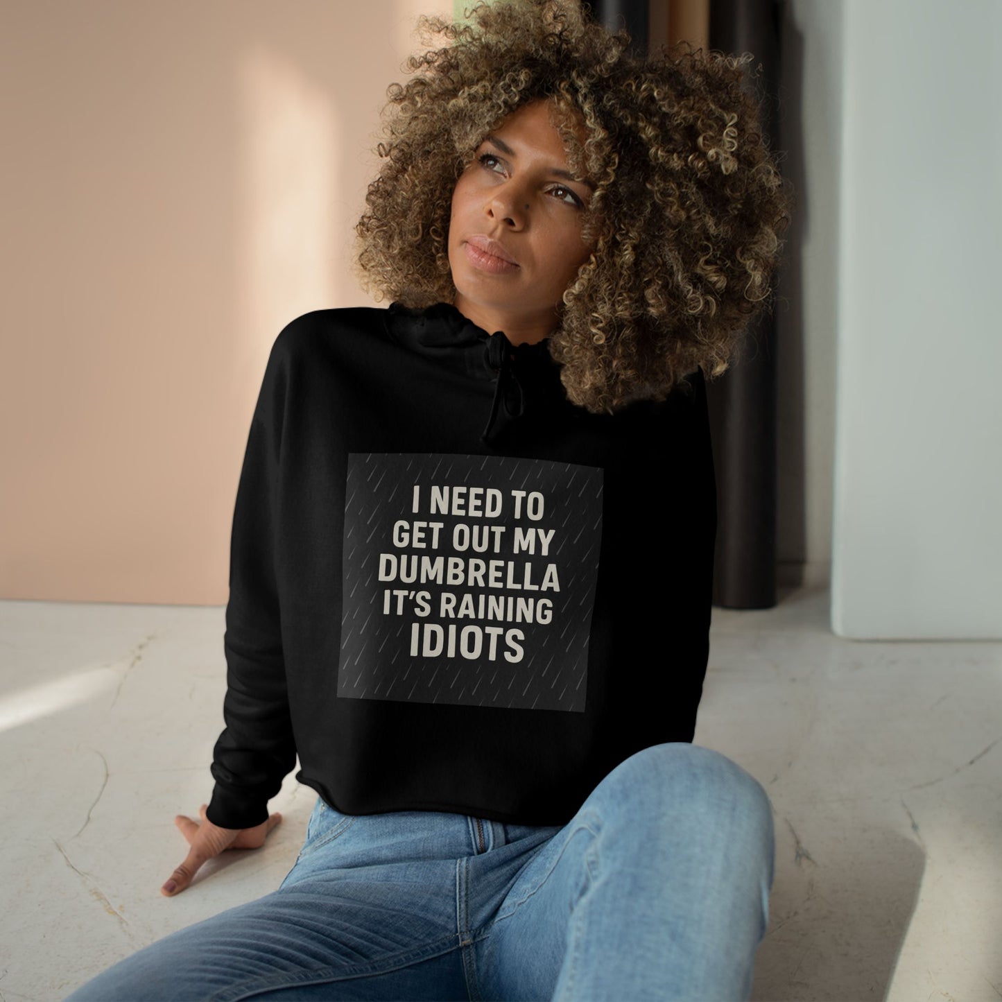 Dumbrella Women's Crop Hoodie