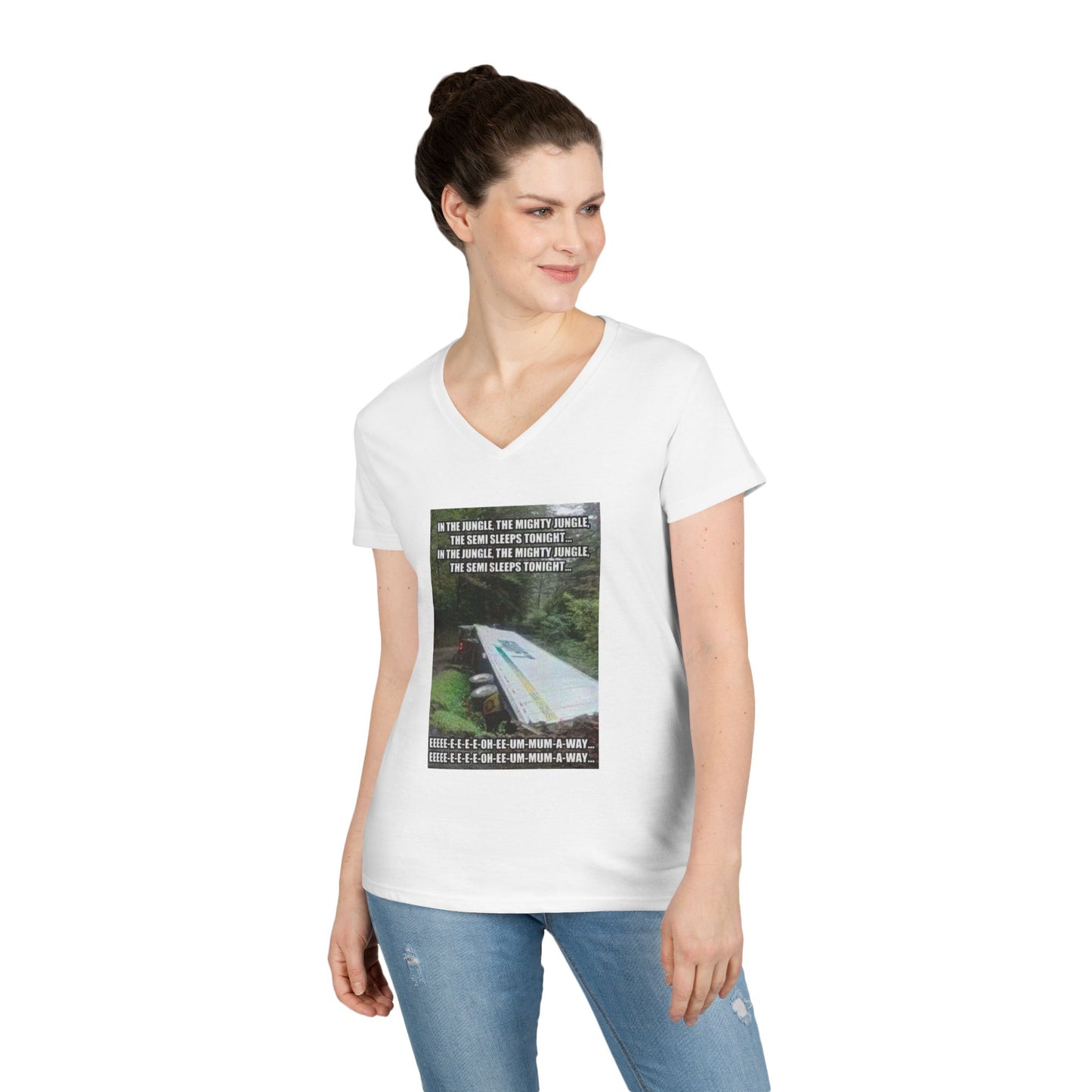 Semi Sleeps Women's V-Neck T-Shirt
