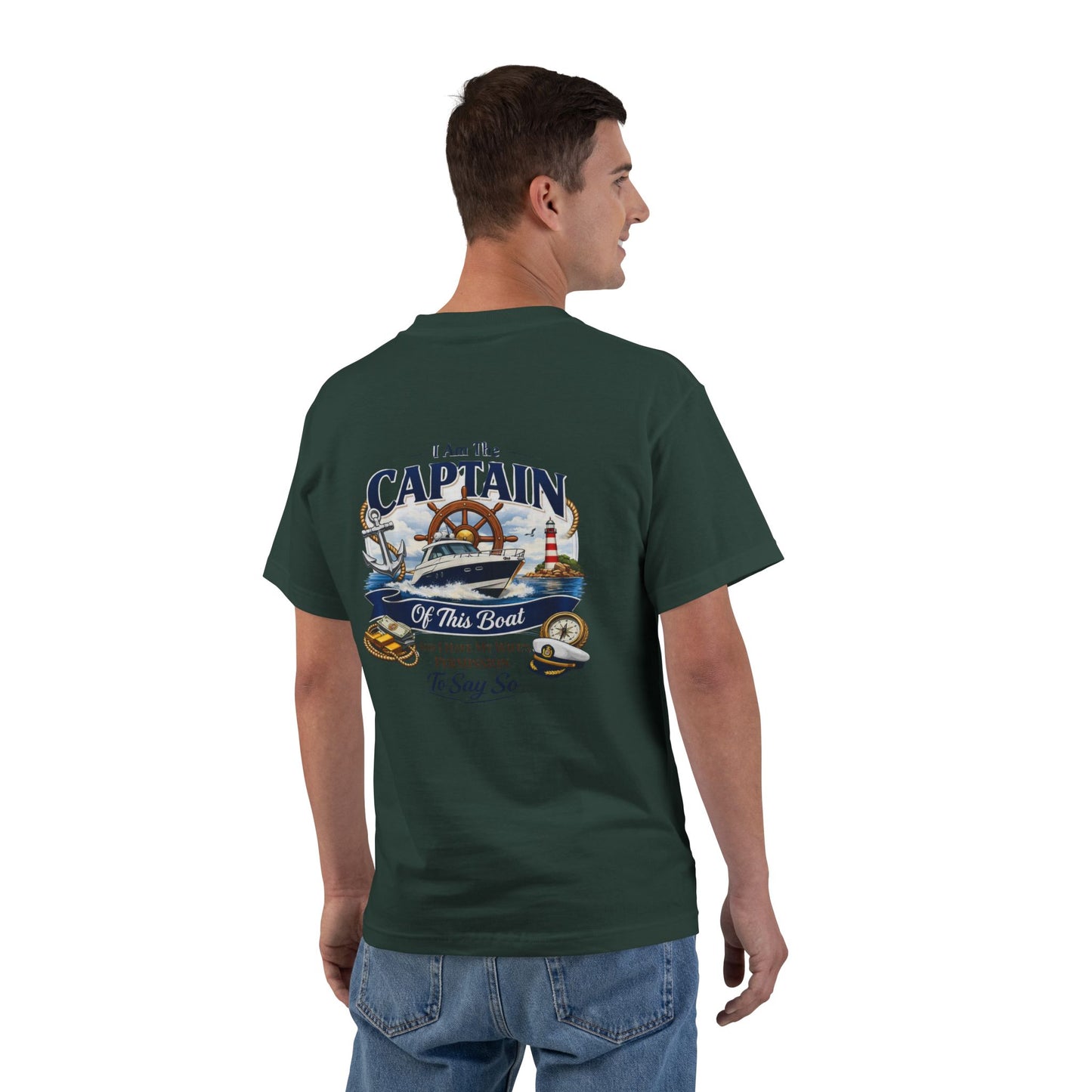 Captain Men's Short-Sleeve Crewneck Tee