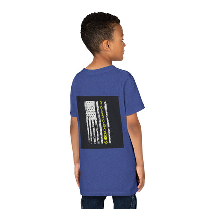 Thin Yellow Line Youth Unisex Short Sleeve Crewneck Tee