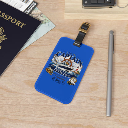 Captain Leather Strap Luggage Tag
