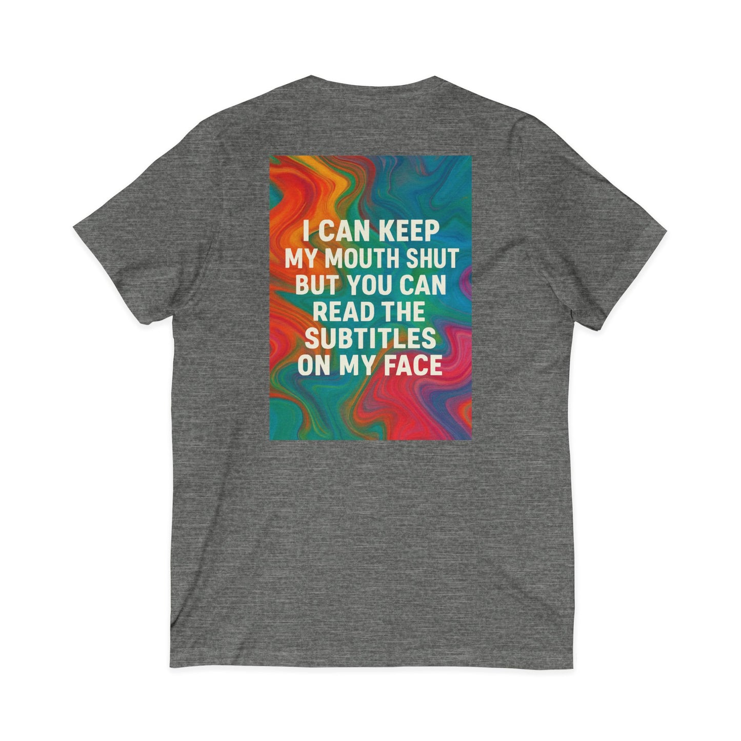 Subtitles Unisex Short Sleeve V-Neck Tee