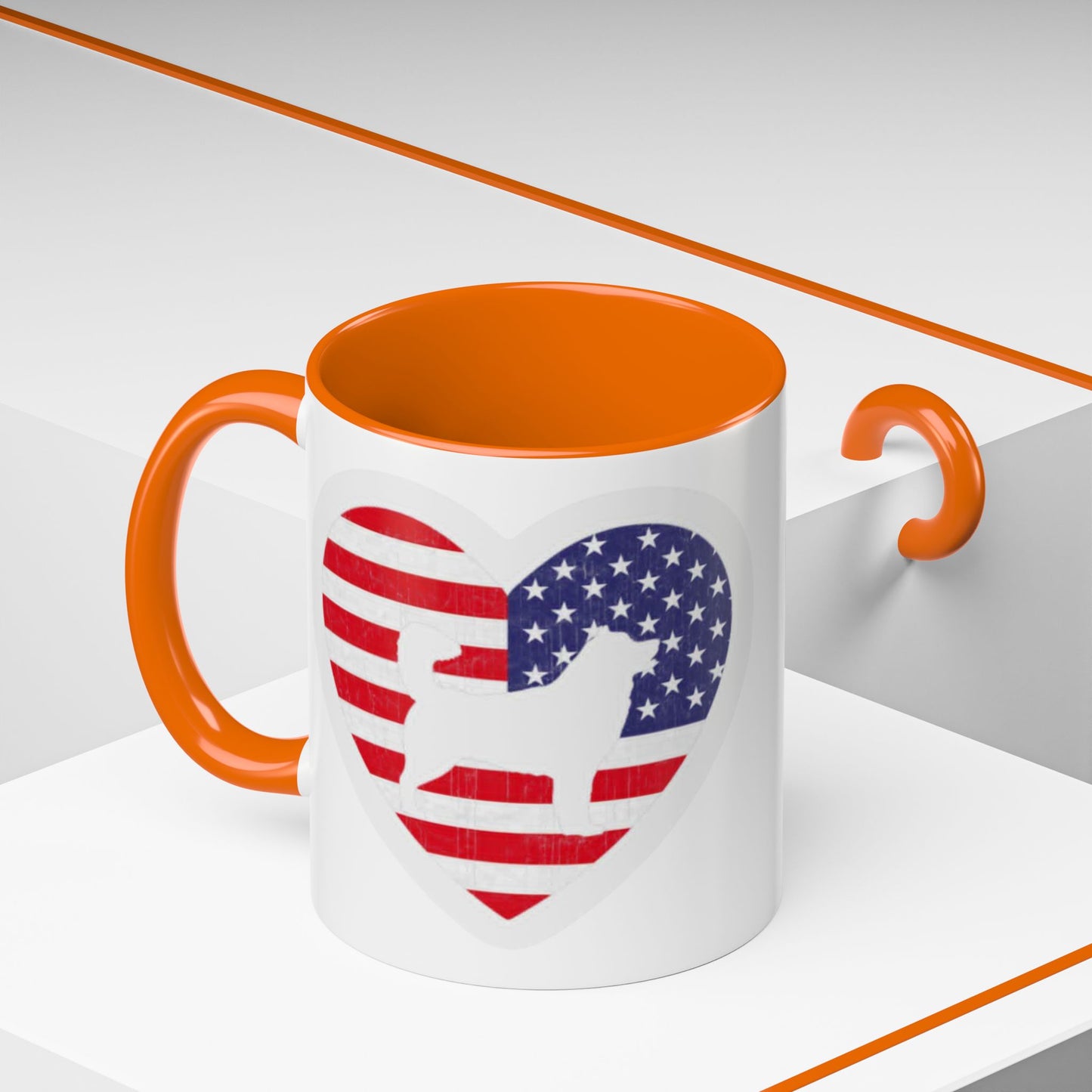Malamute Flag 2-Tone Coffee Mug