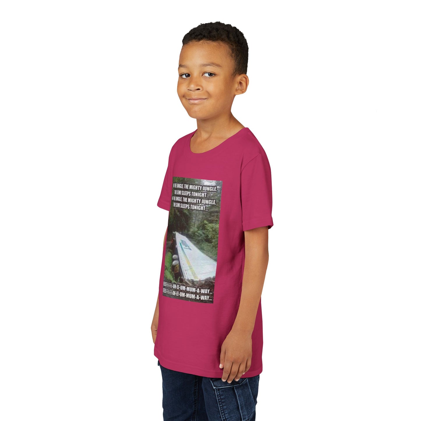 Semi Sleeps Youth Unisex Short Sleeve Crewneck Tee