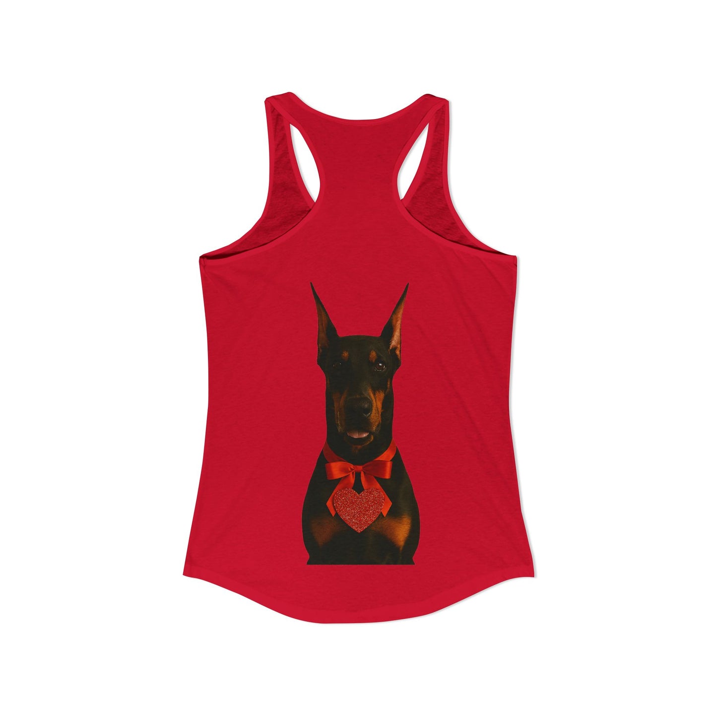 Cupid's Companion Doberman Women's Racerback Tank
