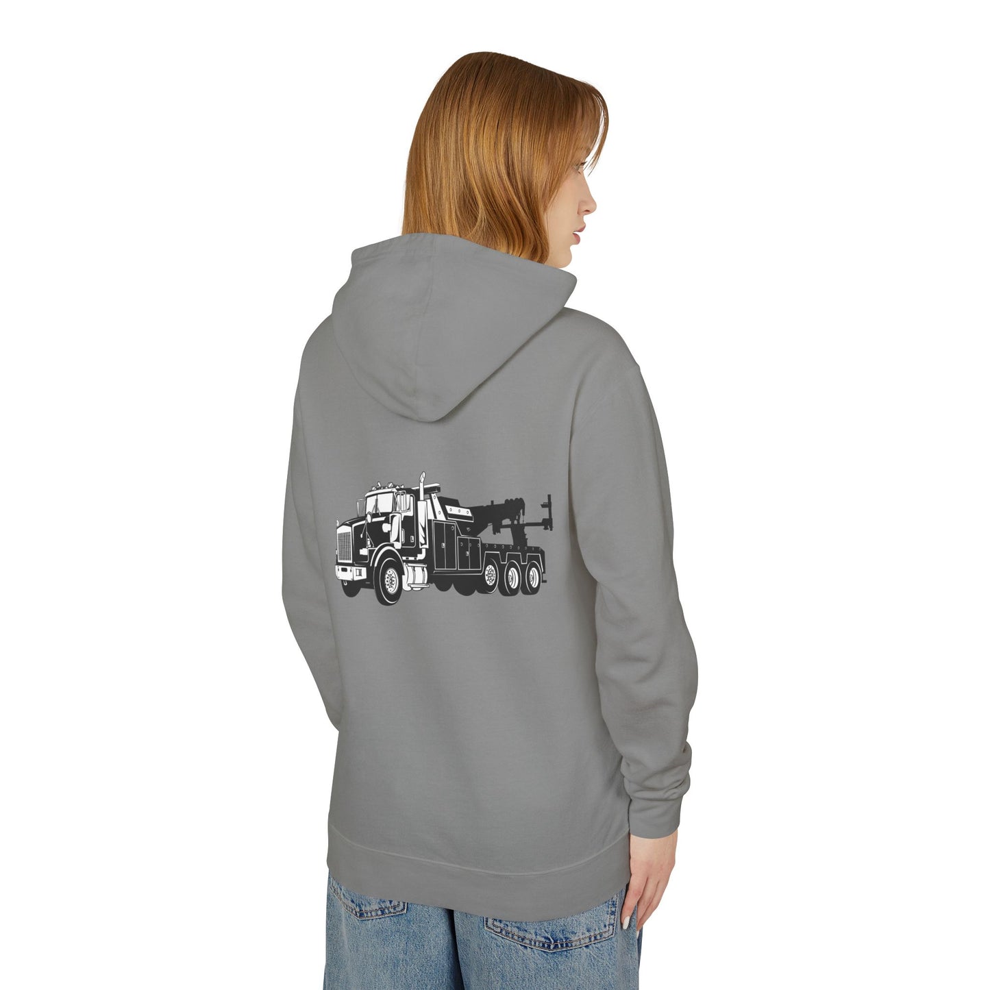 Heavy Tow Truck Unisex Lightweight Hoodie
