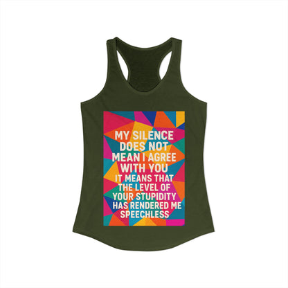 Speechless Women's Racerback Tank