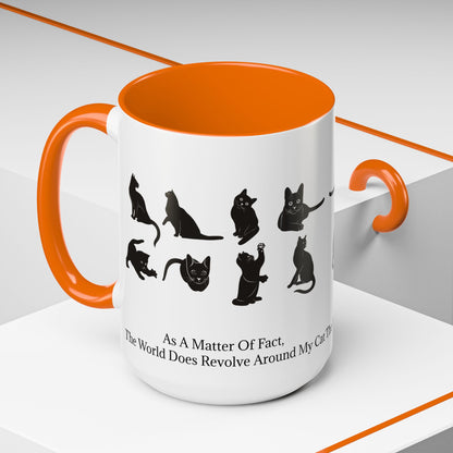 Matter Of Fact Cat 2-Tone Coffee Mug