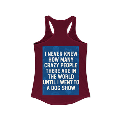 Never Knew Women's Racerback Tank