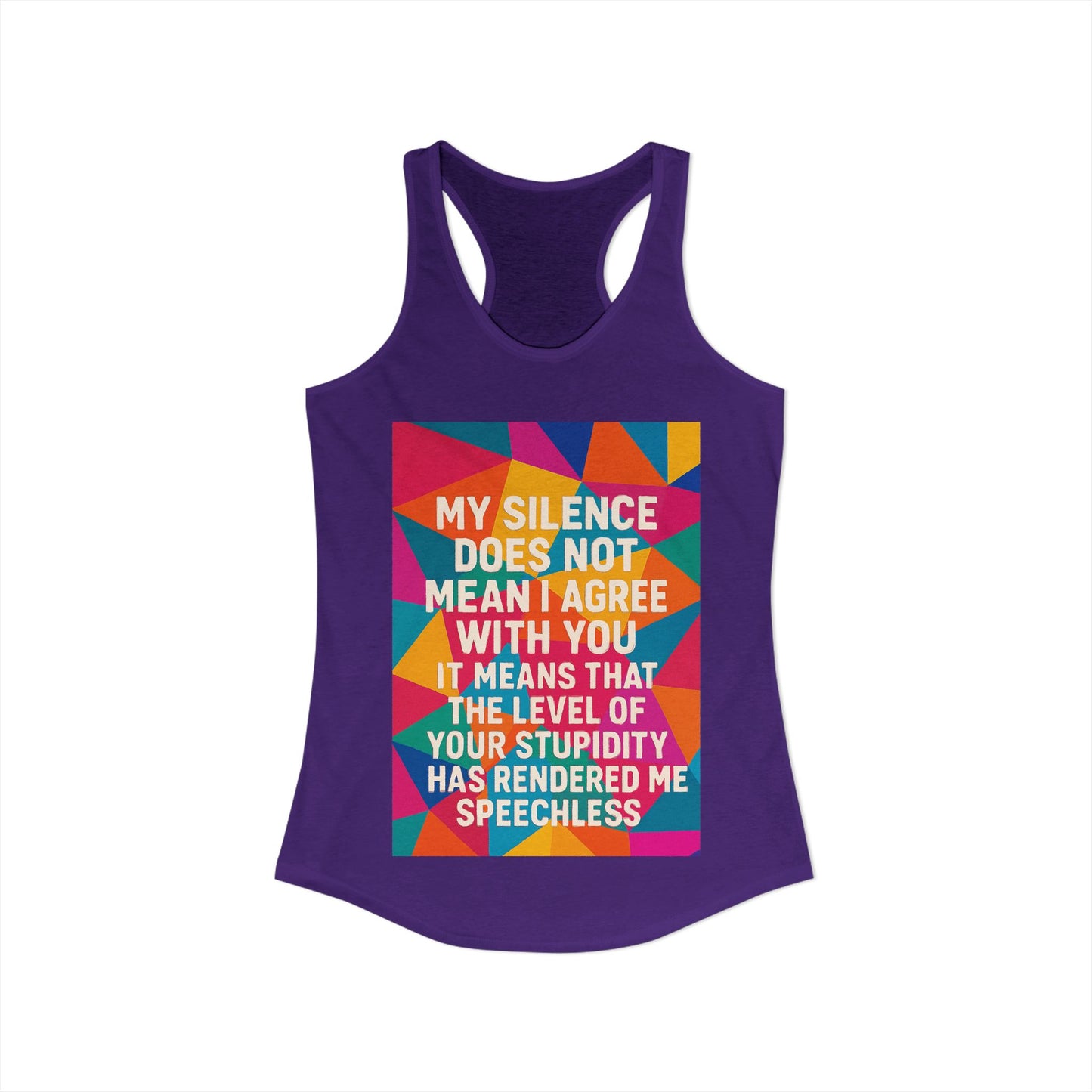 Speechless Women's Racerback Tank