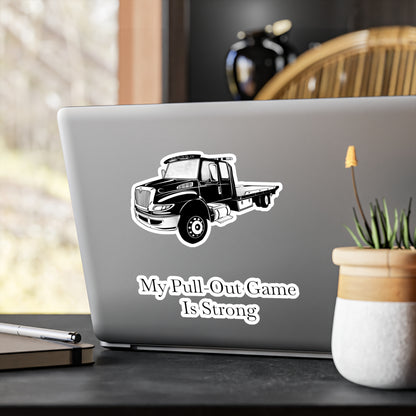 Pull Out Flatbed Tow Truck Vinyl Decal