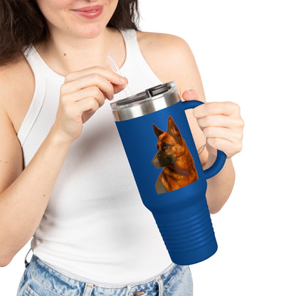 German Shepherd Head Insulated Travel Mug