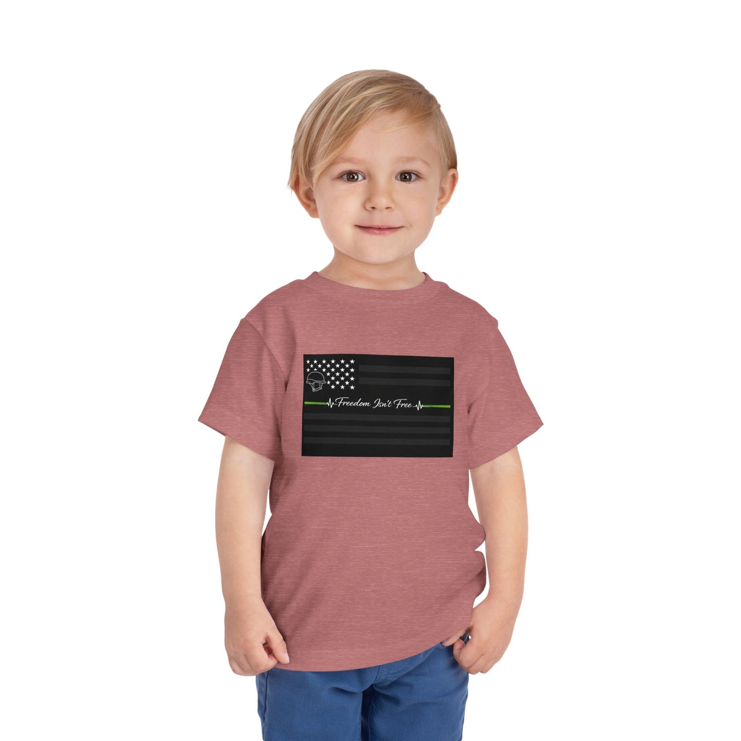 Thin Green Line Toddler Unisex Short Sleeve Crewneck Tee