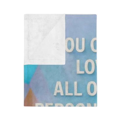 All Of My Personalities Velveteen Microfiber Blanket