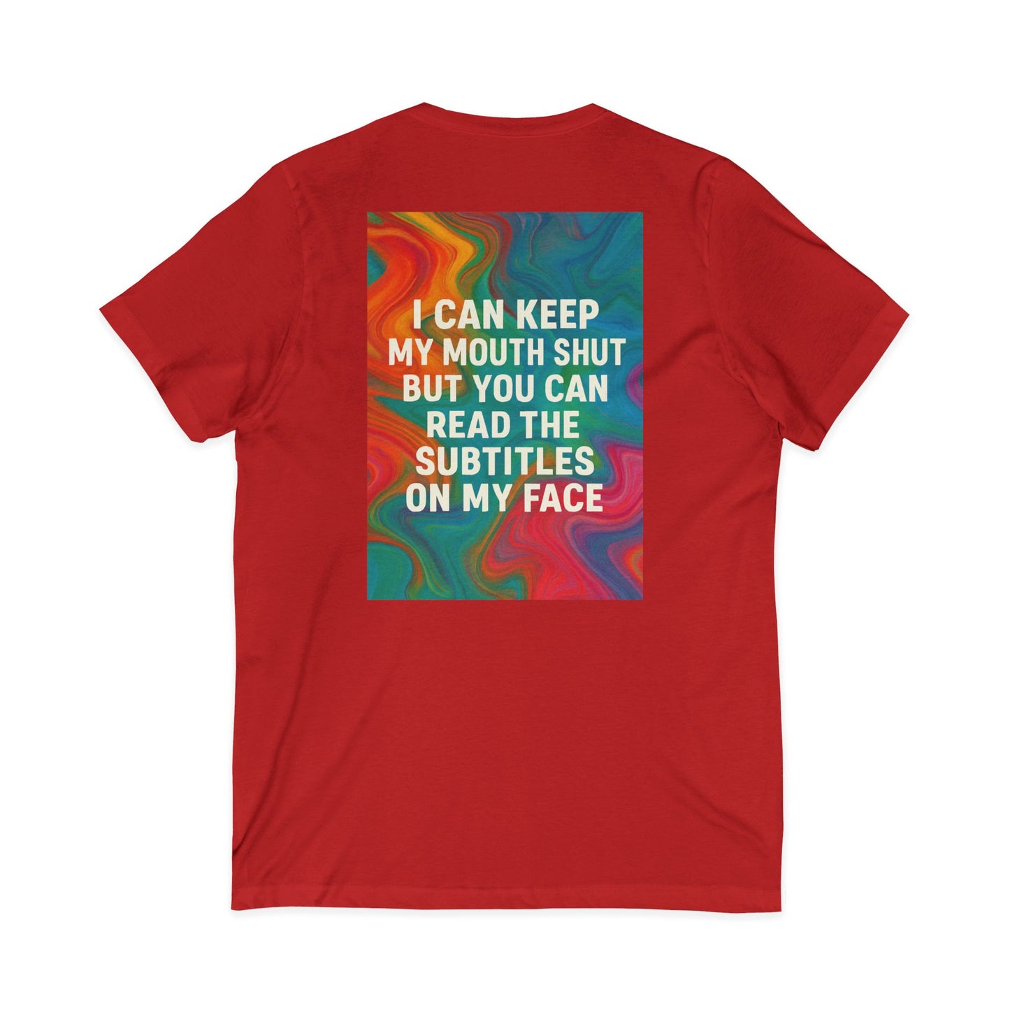 Subtitles Unisex Short Sleeve V-Neck Tee