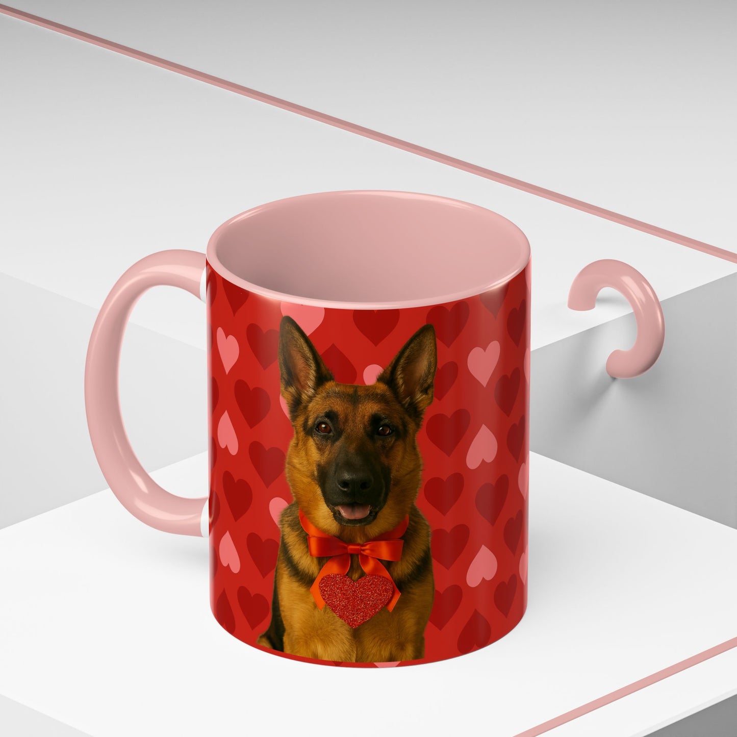 Cupid's Companion German Shepherd 2-Tone Coffee Mug