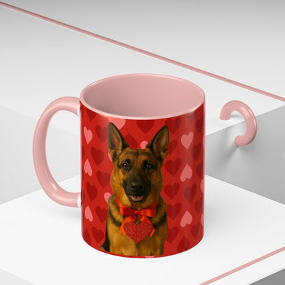 Cupid's Companion German Shepherd 2-Tone Coffee Mug
