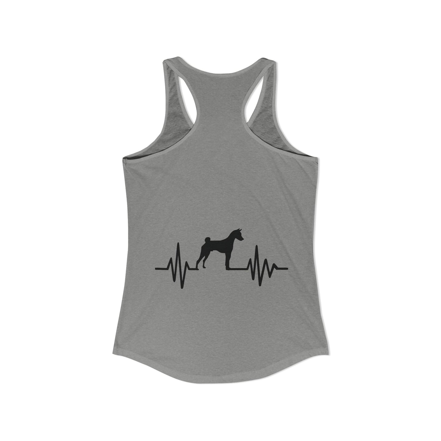 My Heart Beats For Basenjis Women's Racerback Tank