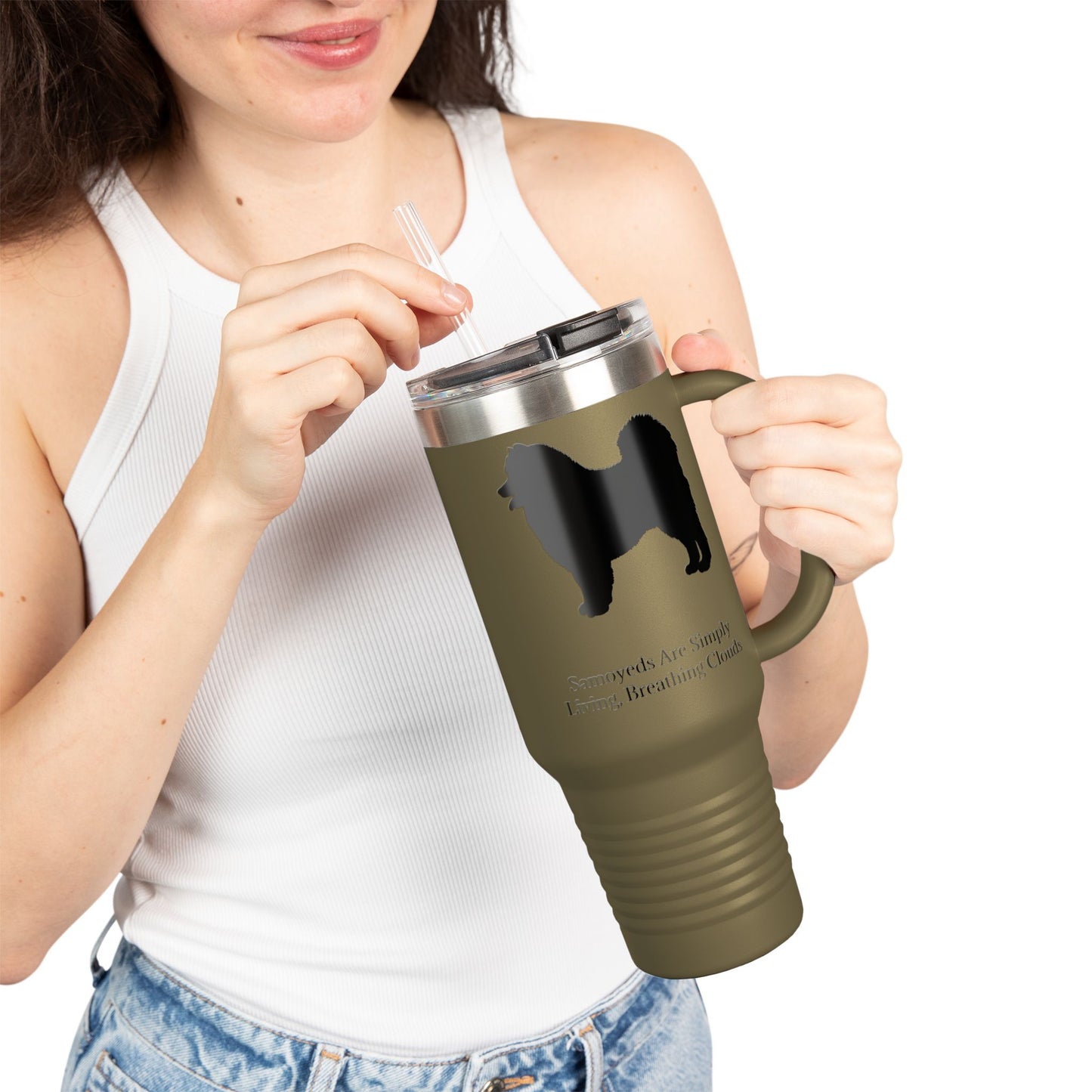 Clouds Insulated Travel Mug