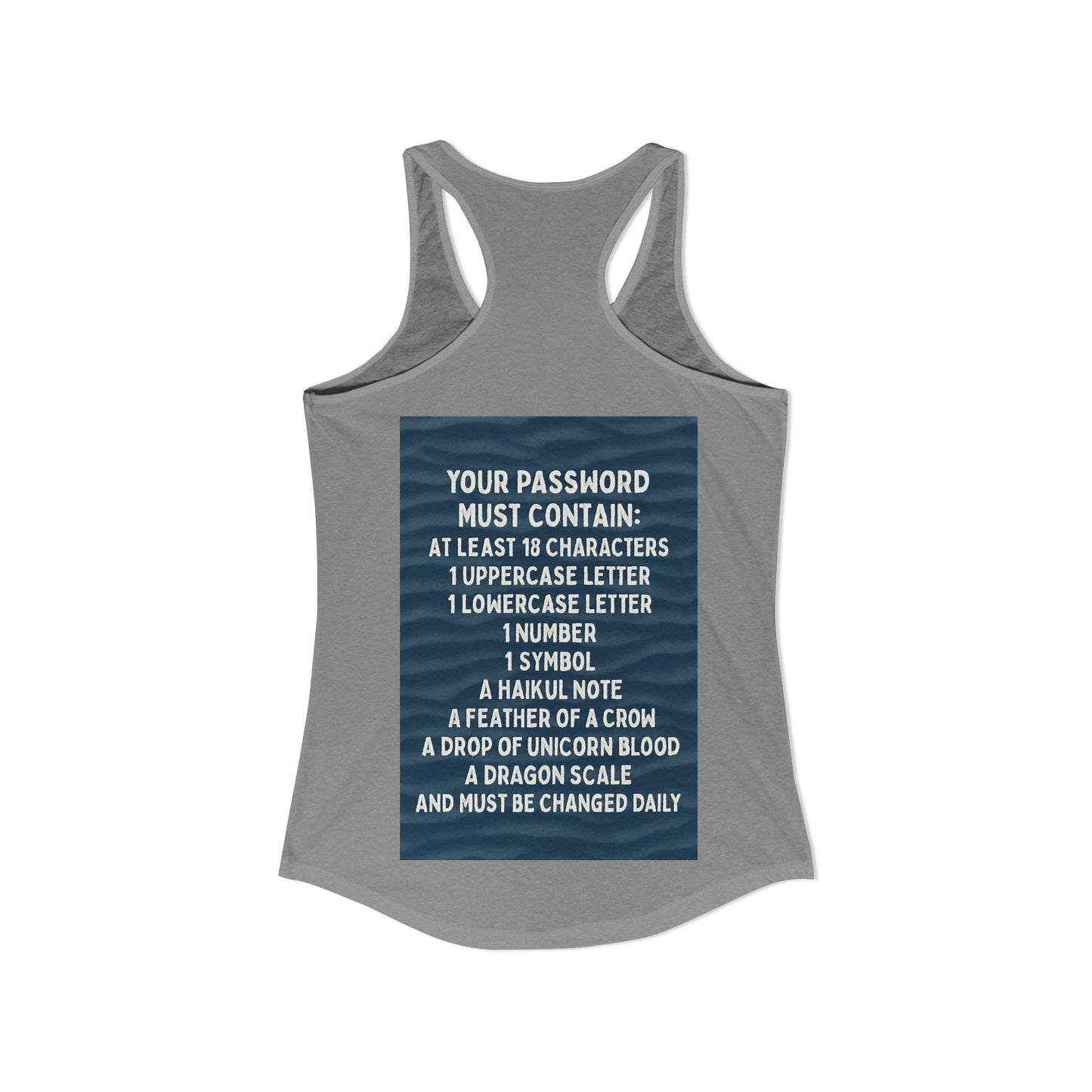 Password Women's Racerback Tank