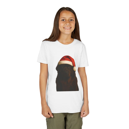 Santa Paws Newfie Youth Unisex Short Sleeve Crewneck Tee