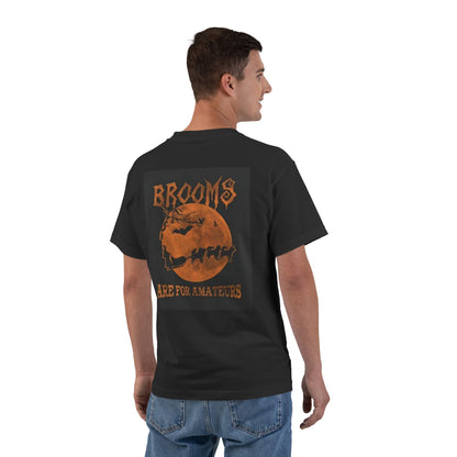 Brooms Are For Amateurs Men's Short-Sleeve Crewneck Tee