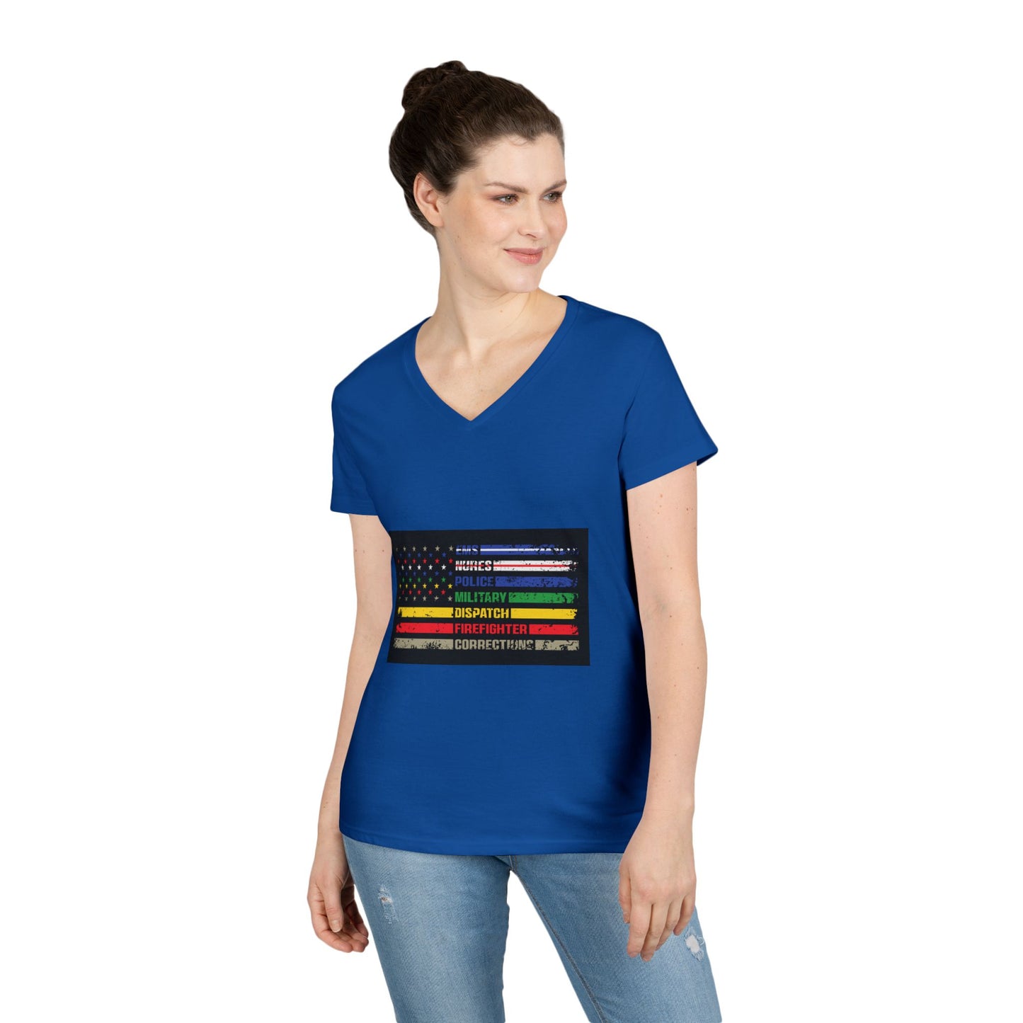 First Responder Women's V-Neck T-Shirt
