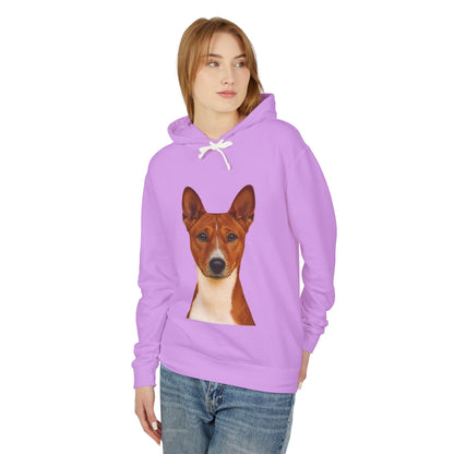 Basenji Head Unisex Lightweight Hoodie