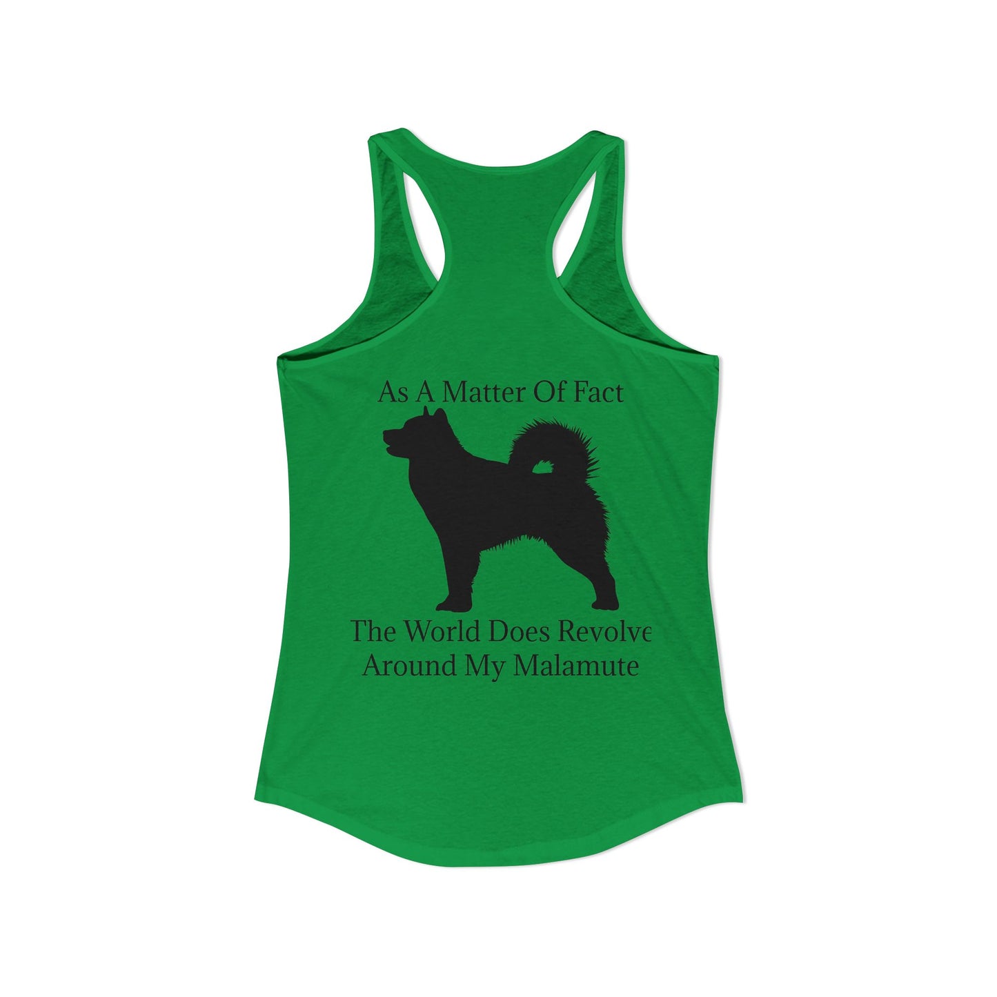 Matter Of Fact Malamute Women's Racerback Tank