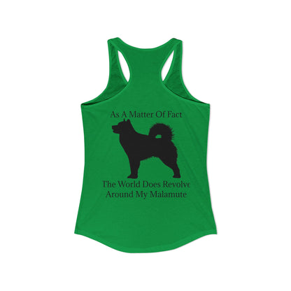 Matter Of Fact Malamute Women's Racerback Tank