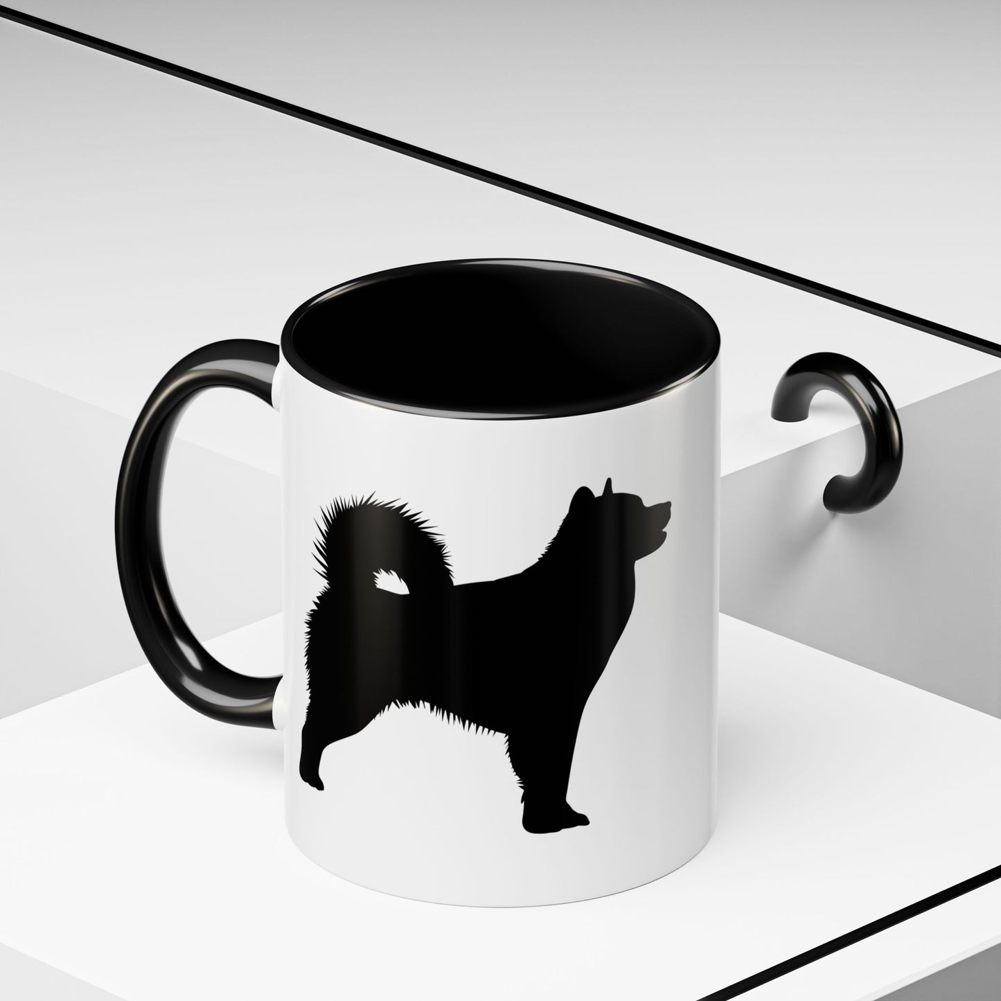 Malamute Silhouette 2-Tone Coffee Mug