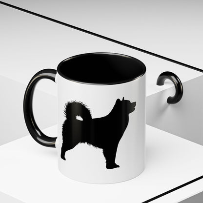 Malamute Silhouette 2-Tone Coffee Mug