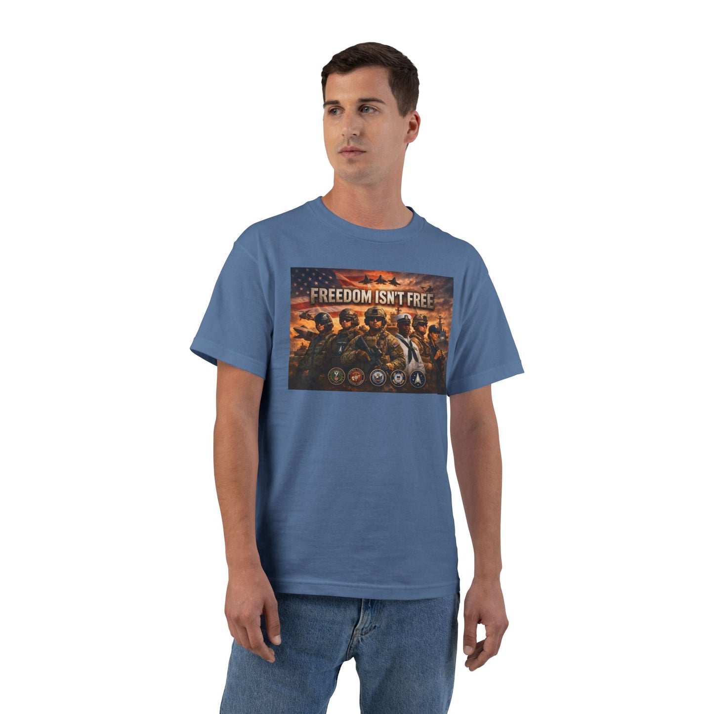 Freedom Isn't Free Men's Short-Sleeve Crewneck Tee