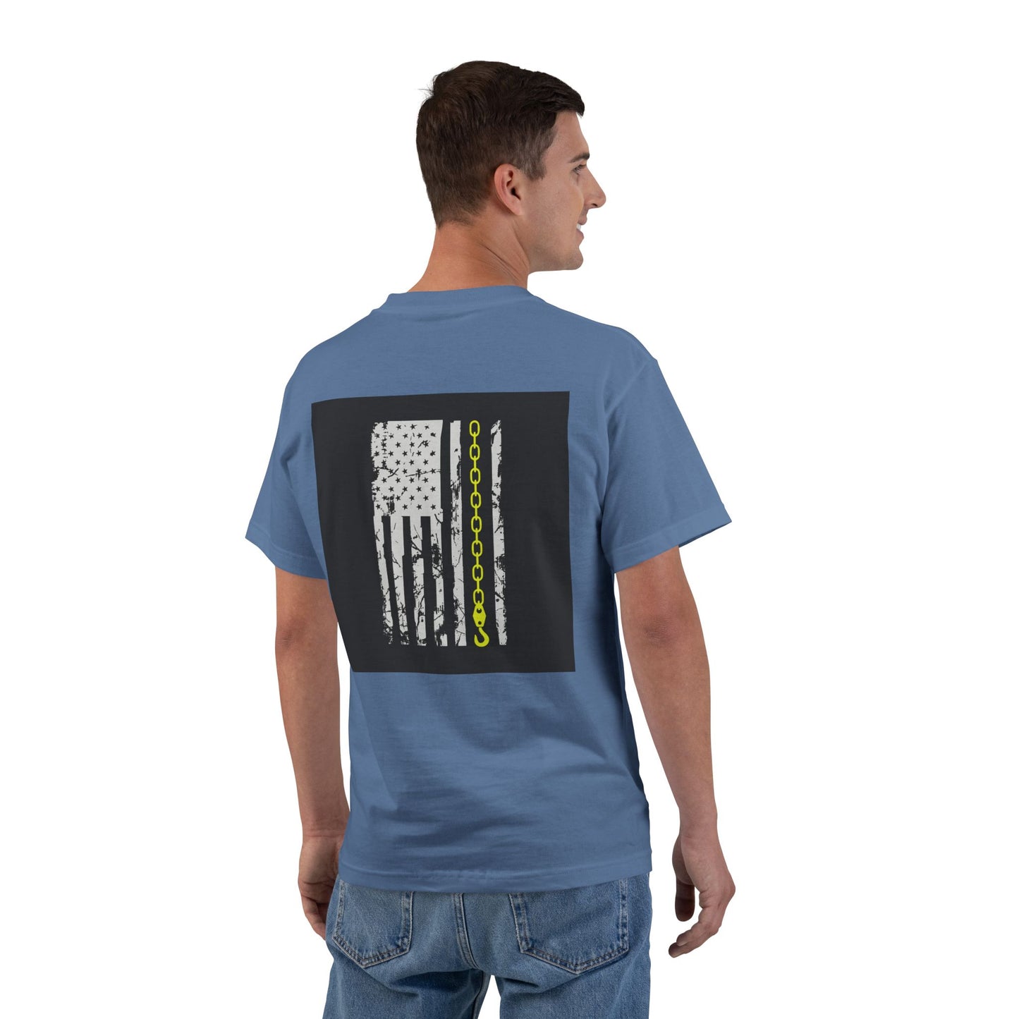 Thin Yellow Line Men's Short-Sleeve Crewneck Tee
