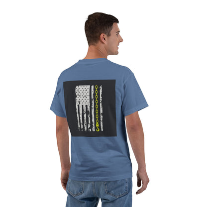 Thin Yellow Line Men's Short-Sleeve Crewneck Tee