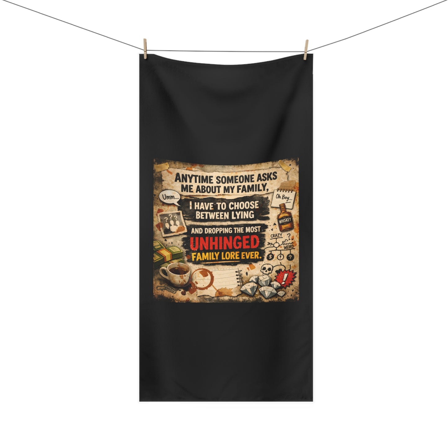 Unhinged Family Mink-Cotton  Beach Towel