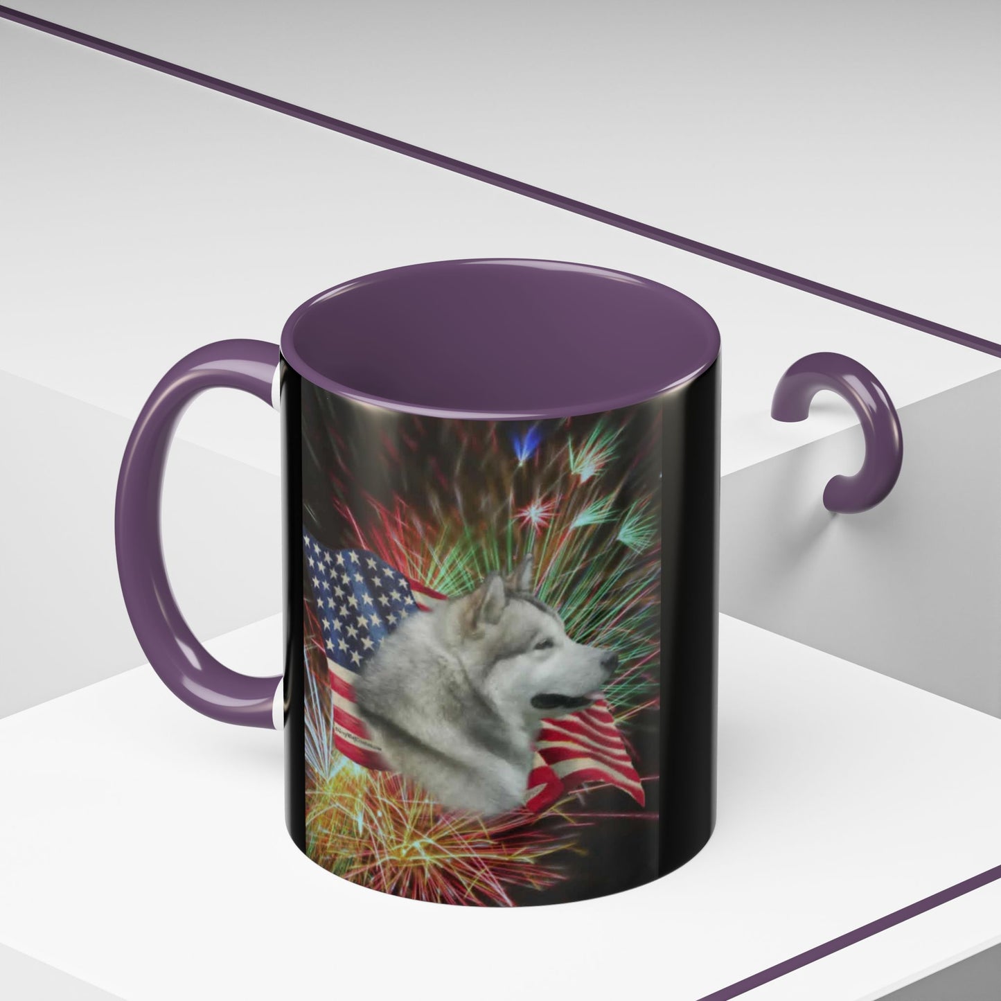 American Malamute 2-Tone Coffee Mug