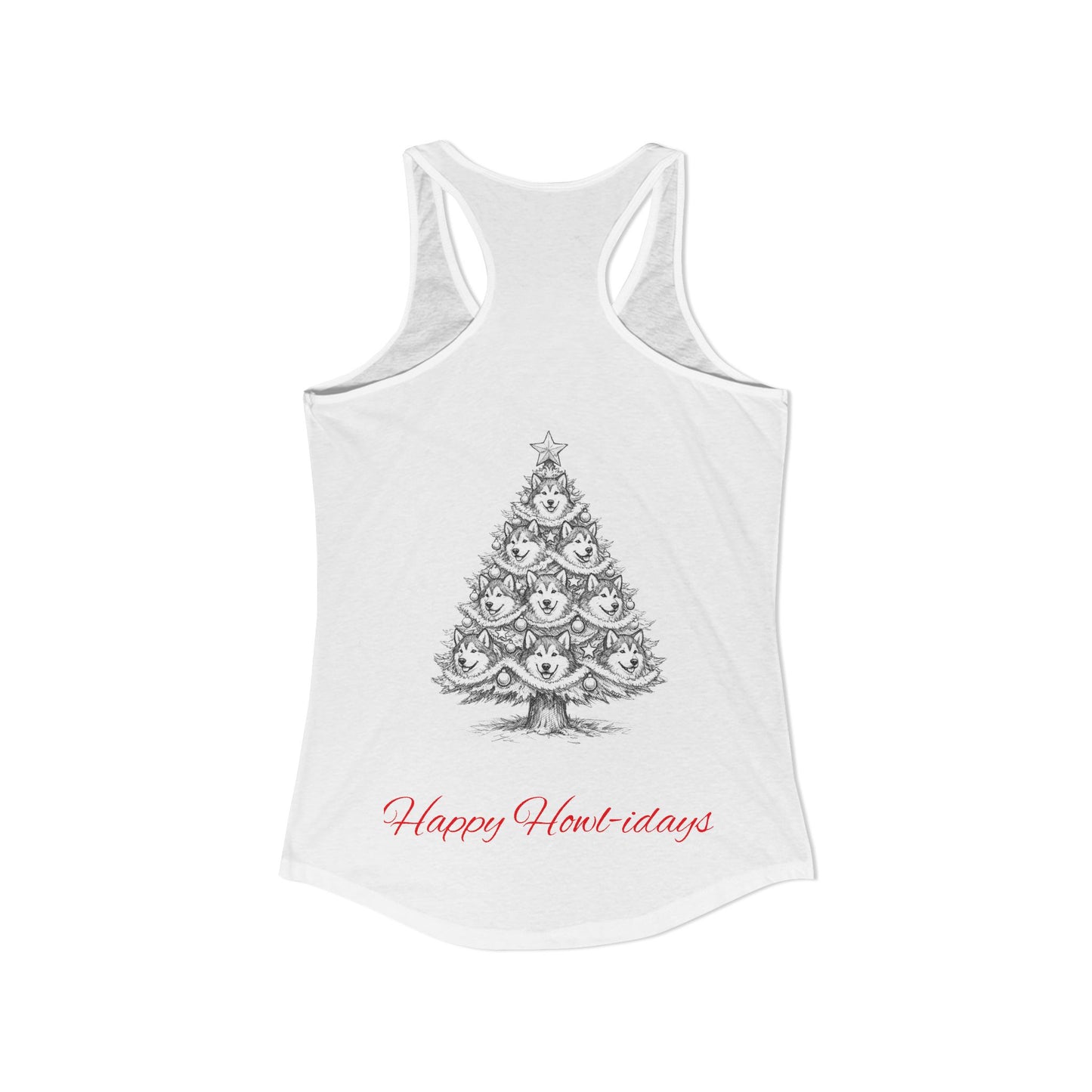 Happy Howl-idays Women's Racerback Tank
