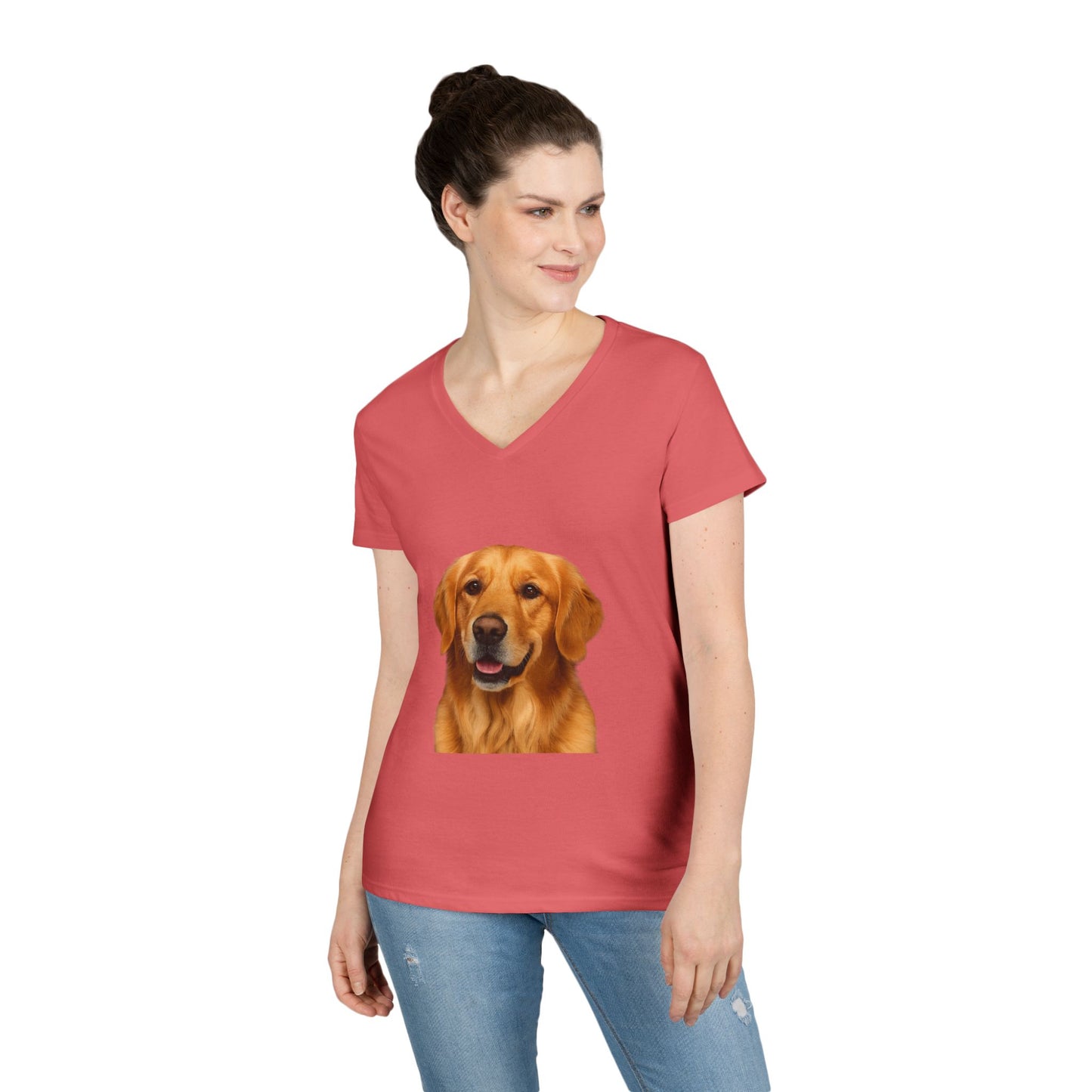 Golden Head Women's V-Neck T-Shirt