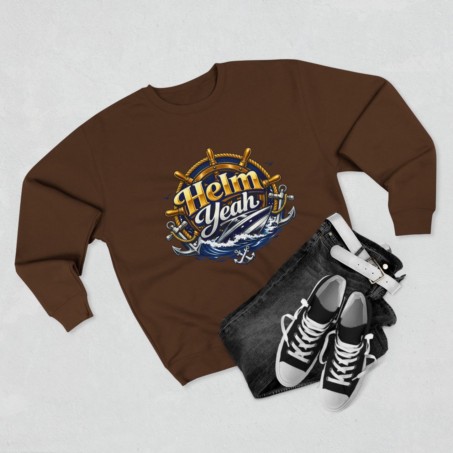 Helm Yeah Unisex Crewneck Sweatshirt
