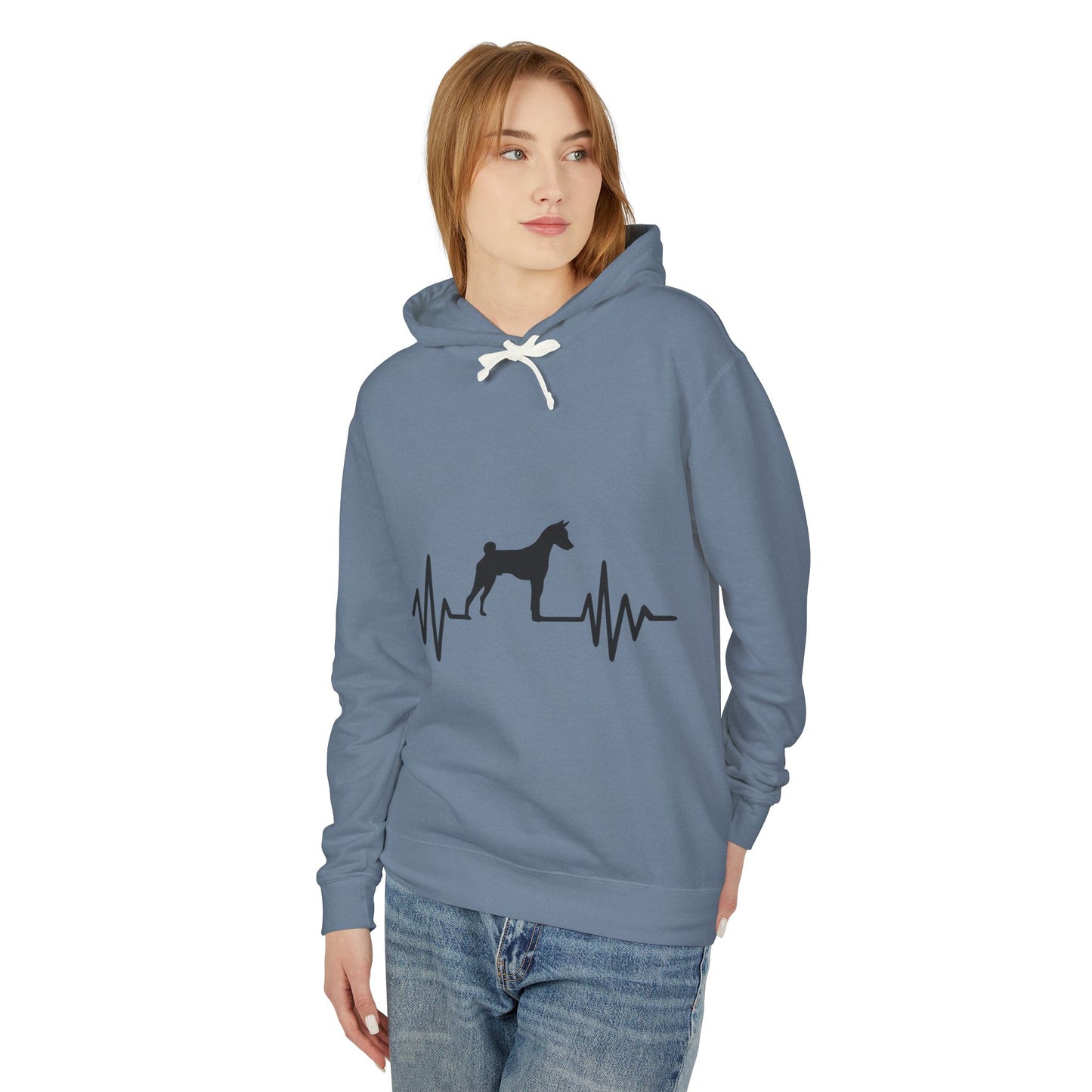 My Heart Beats For Basenjis Unisex Lightweight Hoodie