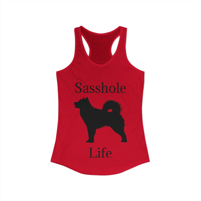 Sasshole Life Women's Racerback Tank