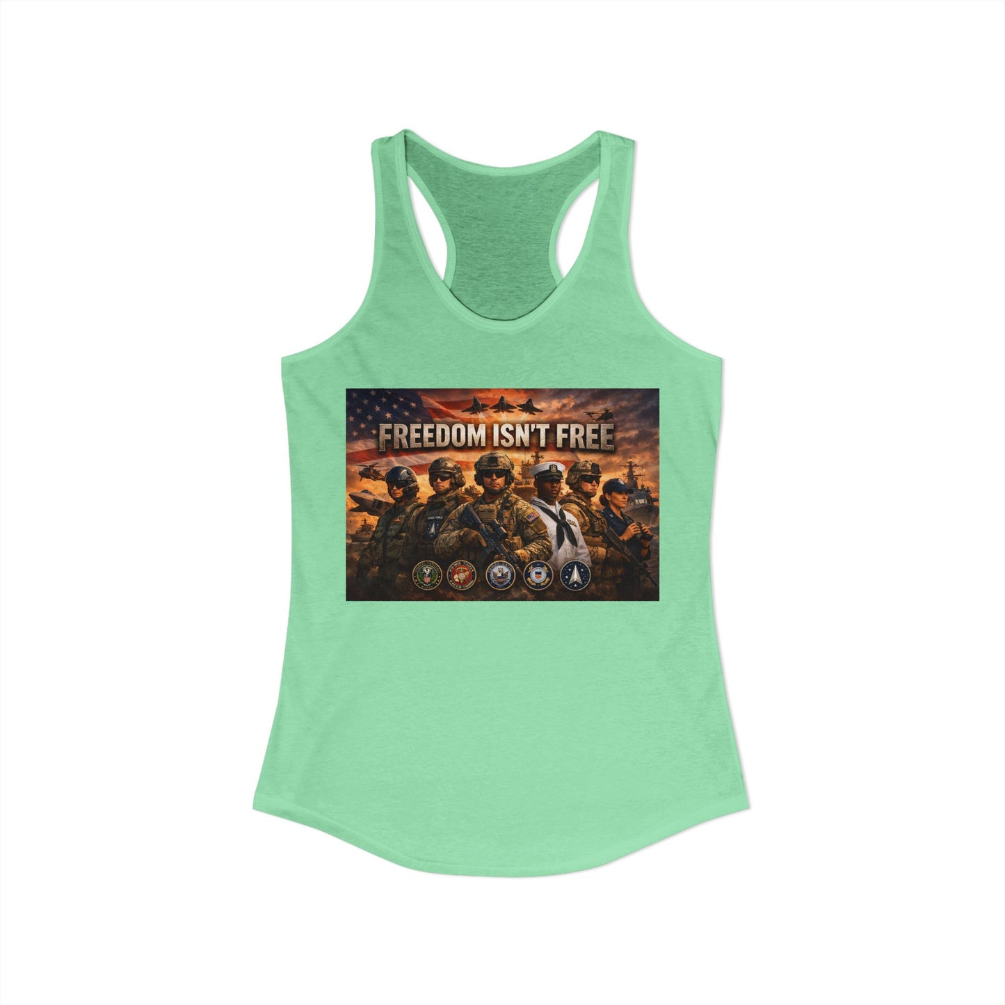 Freedom Isn't Free Women's Racerback Tank