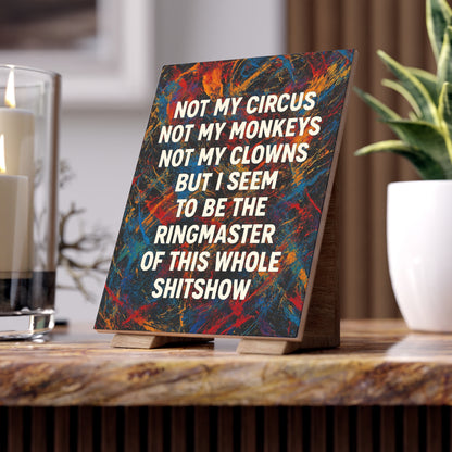 Ringmaster Ceramic Photo Tile