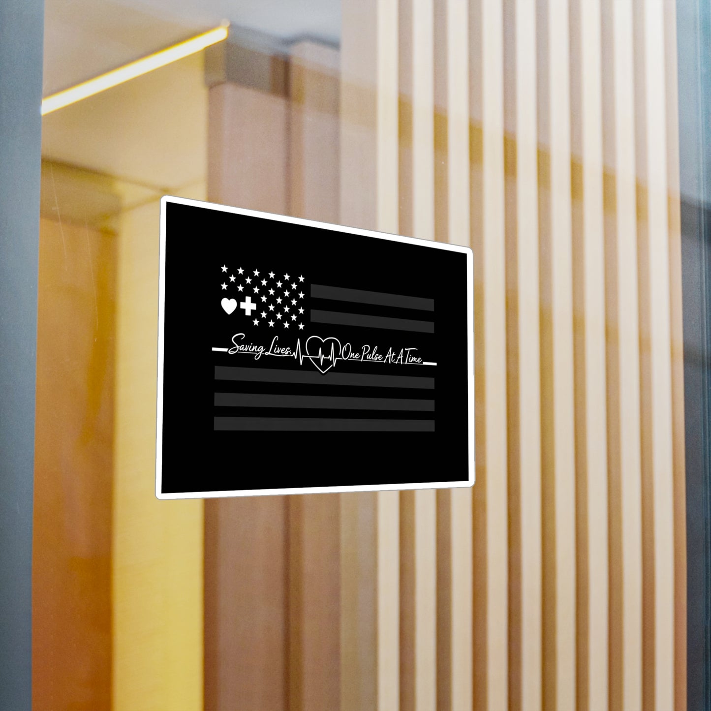 Thin White Line Vinyl Decal