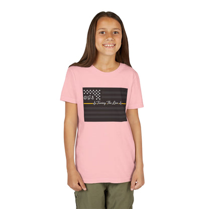 Thin Yellow Line Youth Unisex Short Sleeve Crewneck Tee